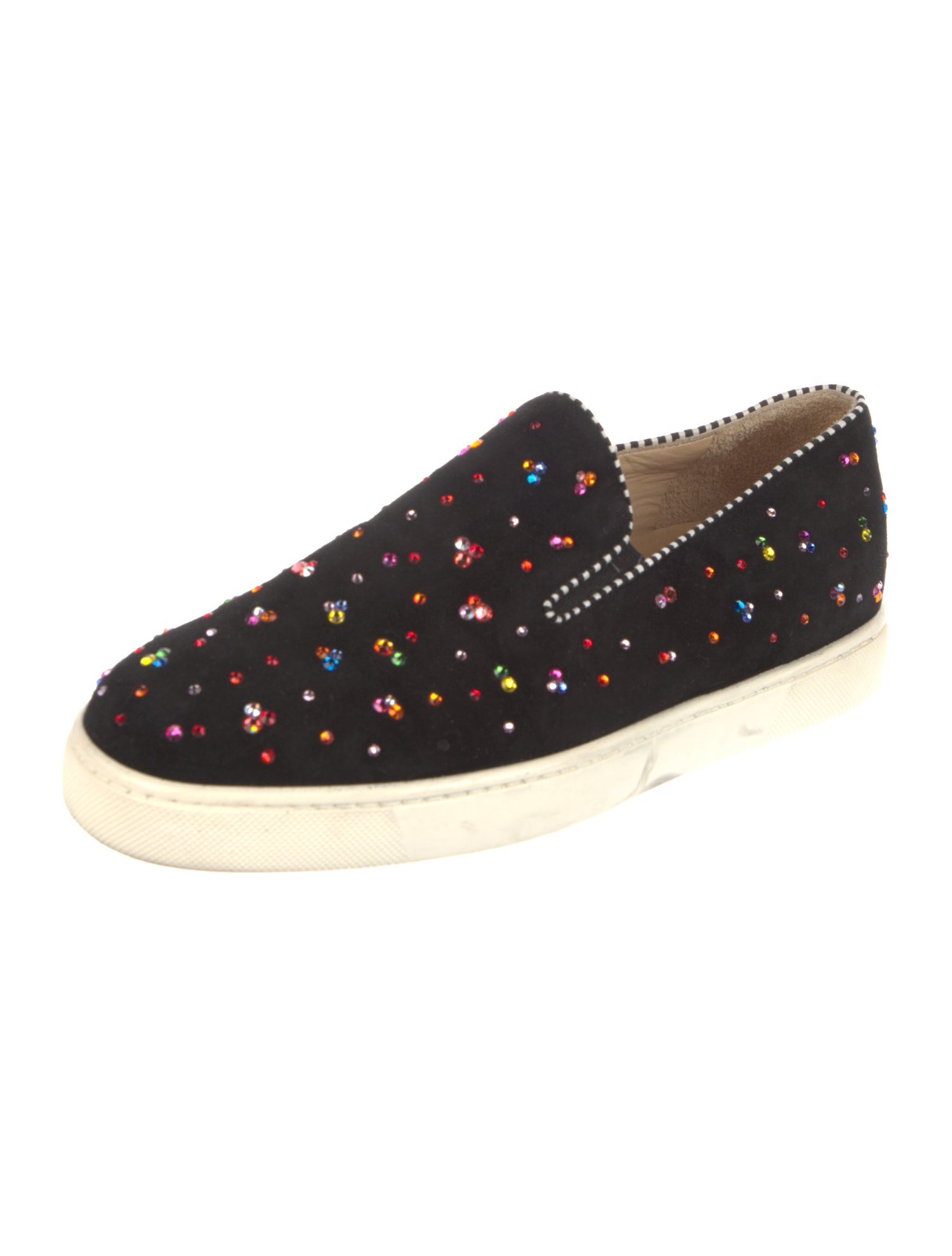 Christian Louboutin Suede Printed Sneakers