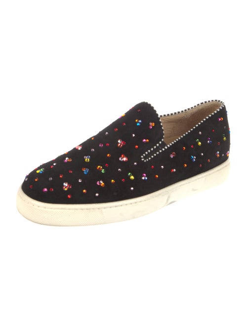 Christian Louboutin Suede Printed Sneakers