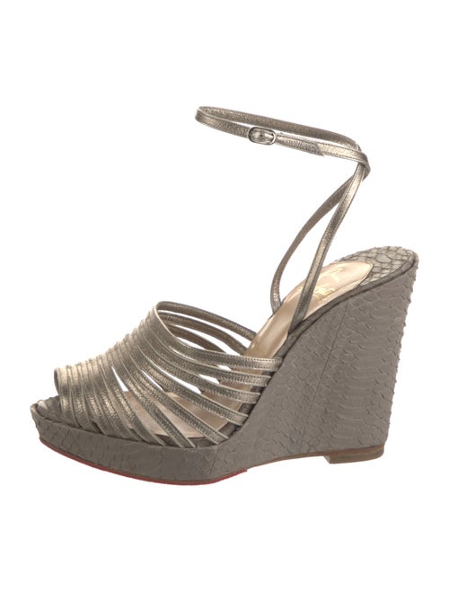 Christian Louboutin Snakeskin Espadrilles