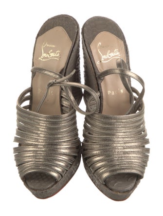 Christian Louboutin Snakeskin Espadrilles