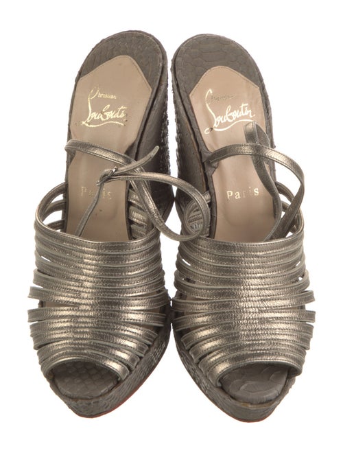 Christian Louboutin Snakeskin Espadrilles