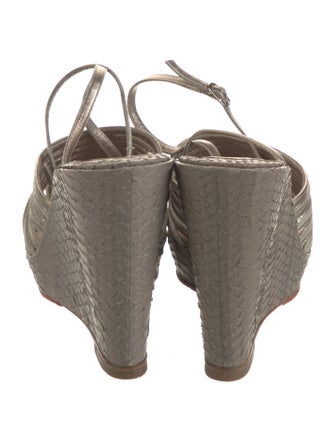 Christian Louboutin Snakeskin Espadrilles