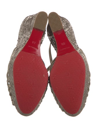 Christian Louboutin Snakeskin Espadrilles