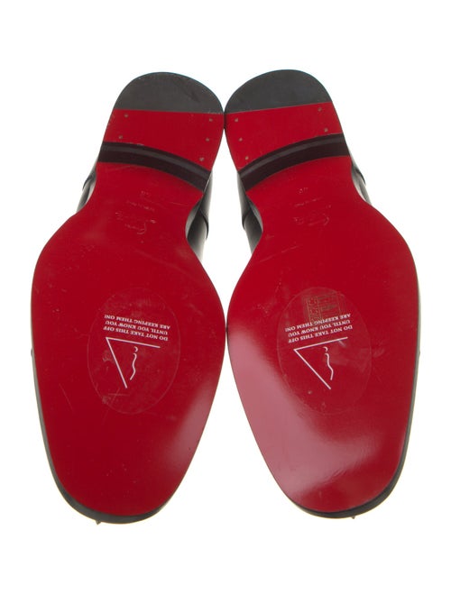 Christian Louboutin Leather Studded Accents Derby Shoes