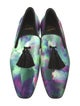 Christian Louboutin Satin Tie-Dye Print Loafers