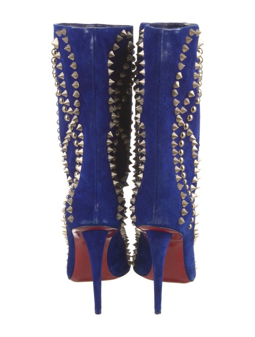 Christian Louboutin Suede Printed Boots
