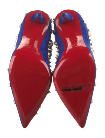 Christian Louboutin Suede Printed Boots