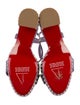 Christian Louboutin Leather Crystal Embellishments Sandals