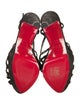Christian Louboutin Suede Crystal Embellishments Slingback Sandals