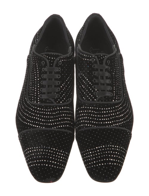 Christian Louboutin Velvet Patterned Loafers