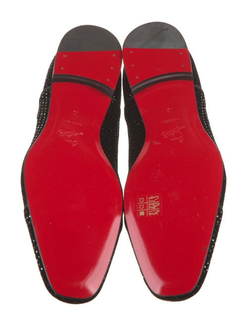 Christian Louboutin Velvet Patterned Loafers