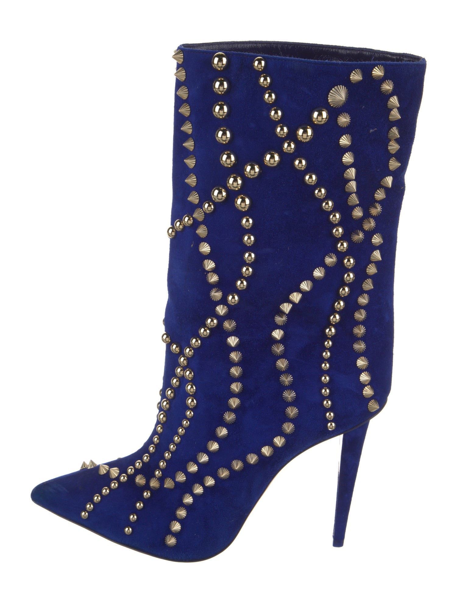 Christian Louboutin Suede Patterned Boots