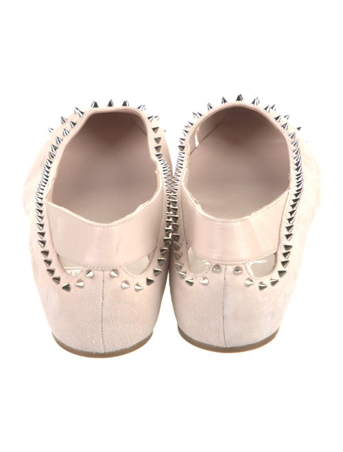 Christian Louboutin Suede Studded Accents Flats