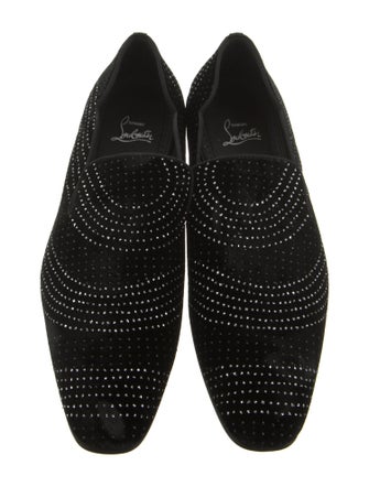 Christian Louboutin Suede Patterned Loafers