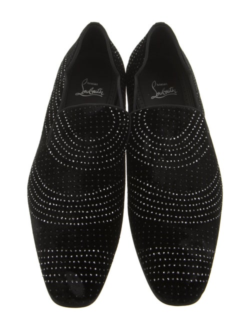 Christian Louboutin Suede Patterned Loafers