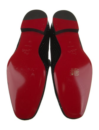 Christian Louboutin Suede Patterned Loafers
