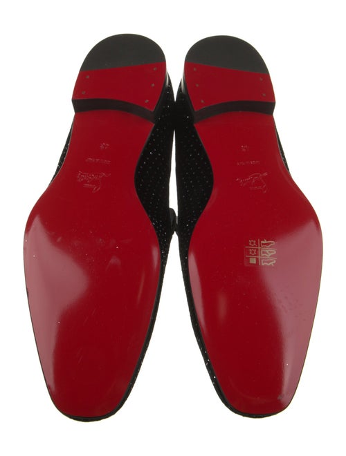 Christian Louboutin Suede Patterned Loafers
