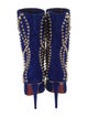 Christian Louboutin Suede Patterned Boots