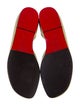 Christian Louboutin Leather Bow Accents D'Orsay Flats