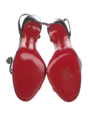 Christian Louboutin Leather Slingback Sandals