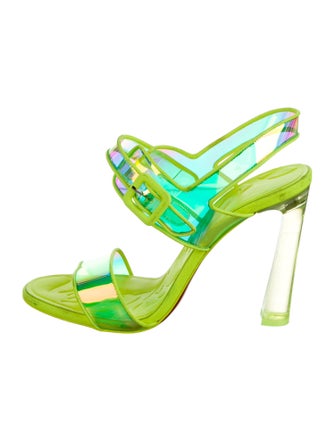 Christian Louboutin PVC Slingback Sandals