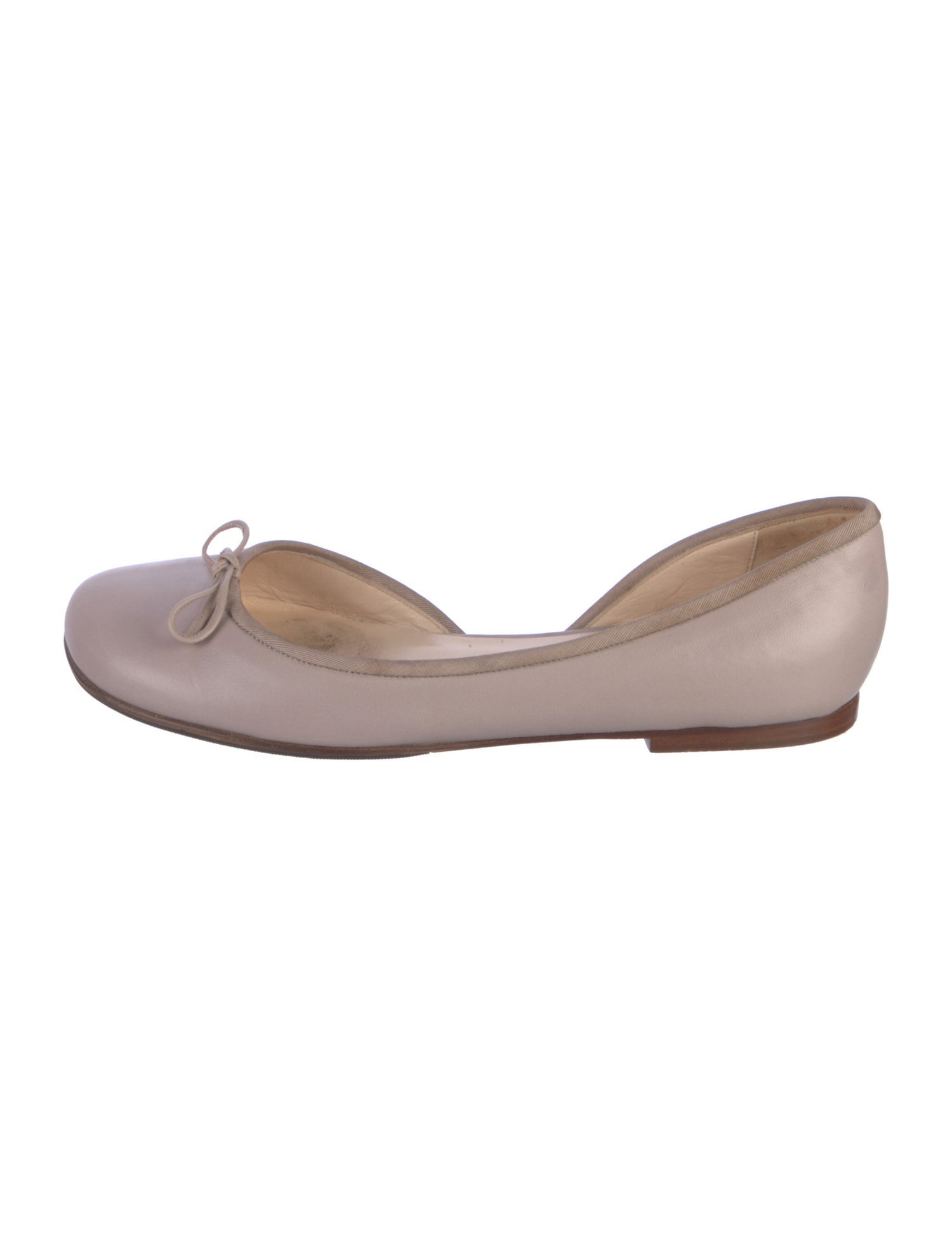 Christian Louboutin Leather D'Orsay Flats