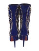 Christian Louboutin Suede Patterned Boots