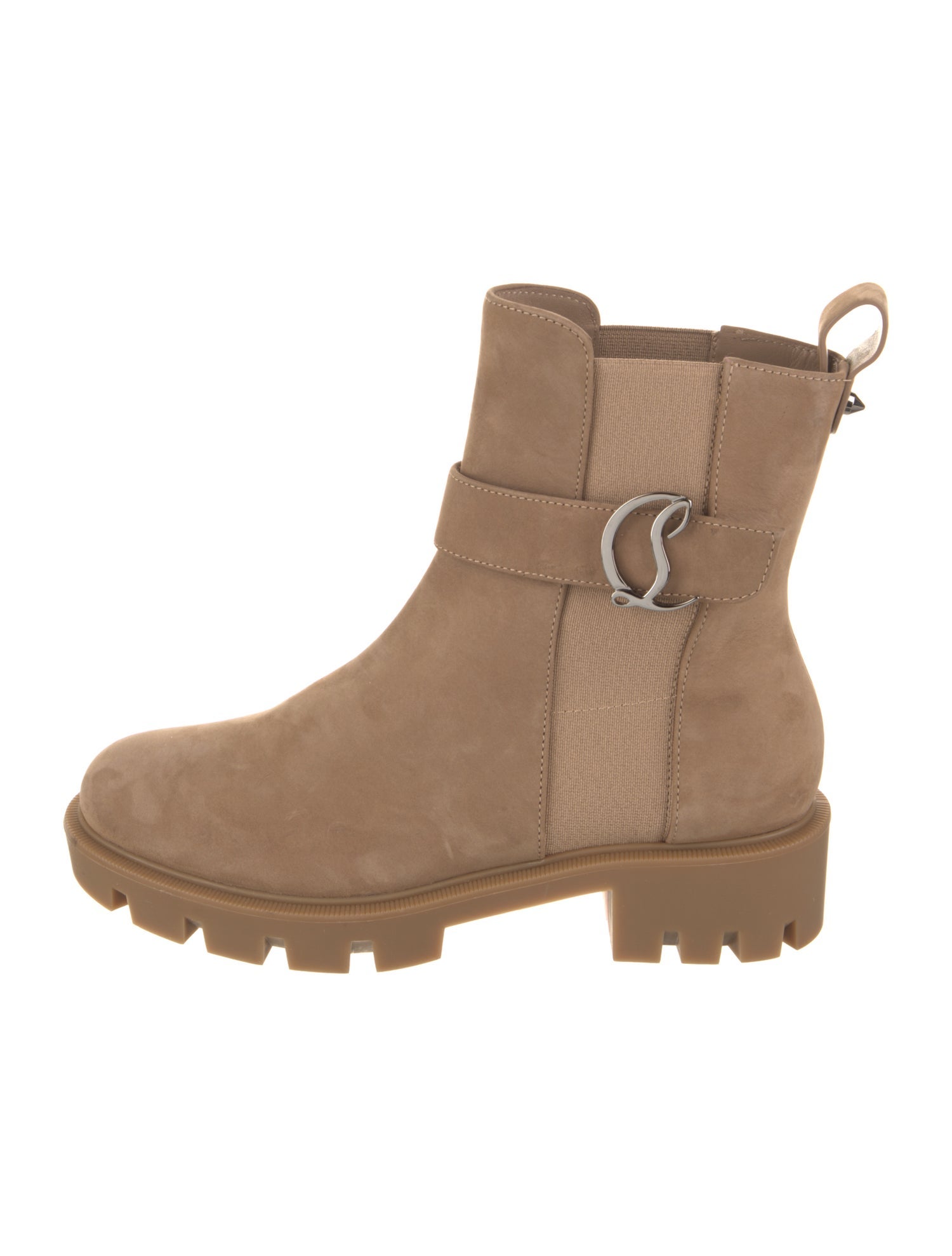 Christian Louboutin Suede Moto Boots