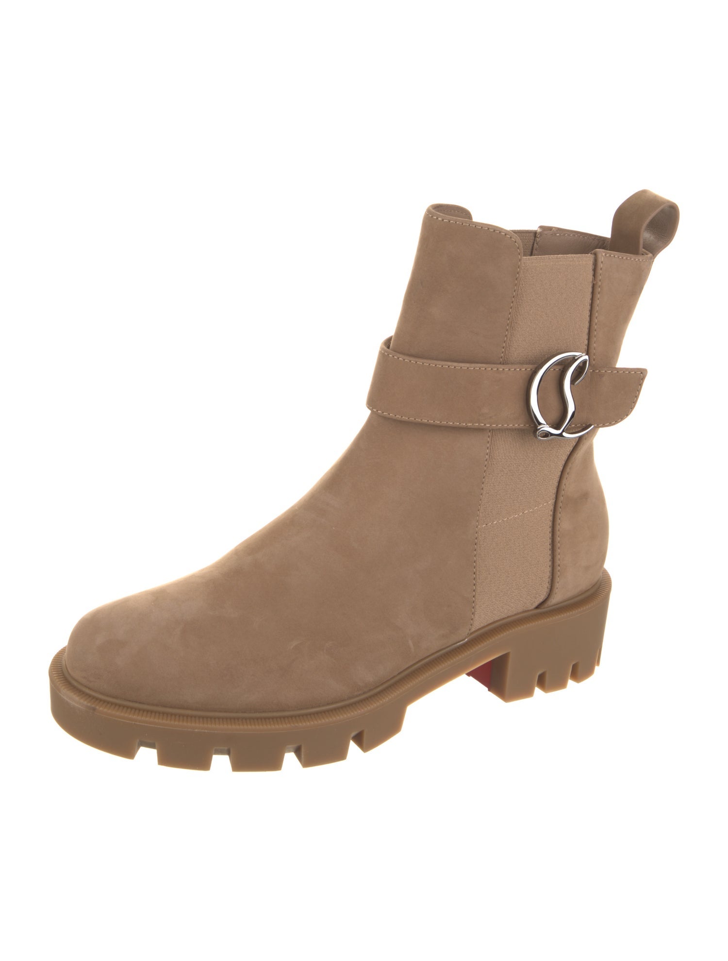 Christian Louboutin Suede Moto Boots