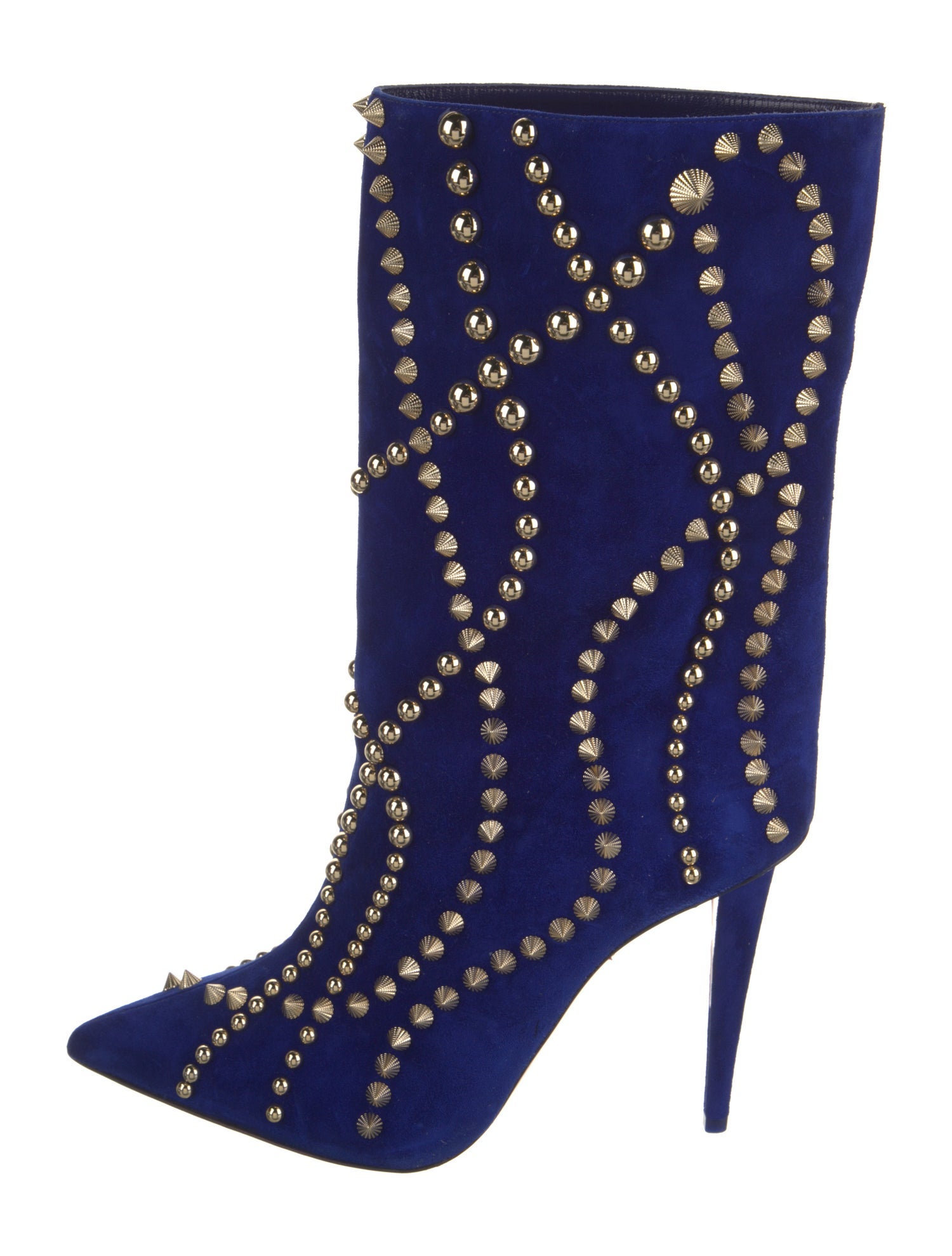 Christian Louboutin Suede Patterned Boots