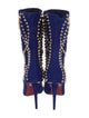Christian Louboutin Suede Patterned Boots