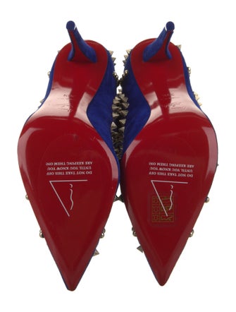 Christian Louboutin Suede Patterned Boots