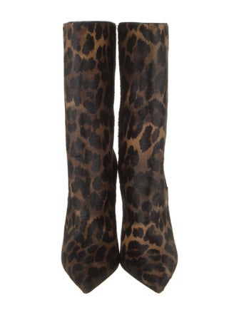 Christian Louboutin Ponyhair Animal Print Boots