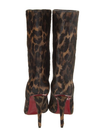 Christian Louboutin Ponyhair Animal Print Boots