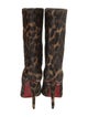Christian Louboutin Ponyhair Animal Print Boots