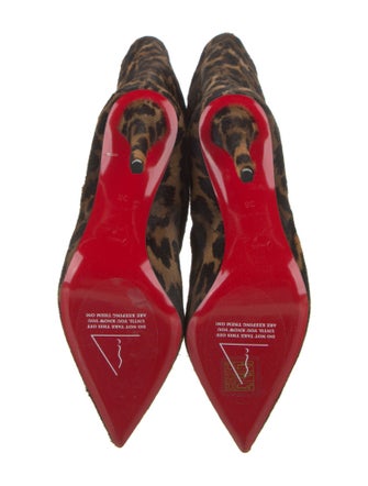 Christian Louboutin Ponyhair Animal Print Boots