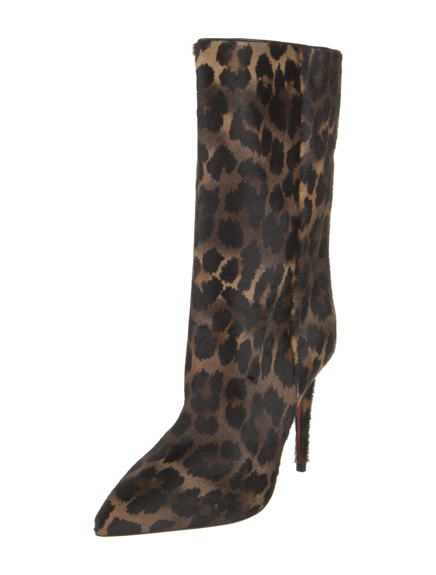 Christian Louboutin Ponyhair Animal Print Boots