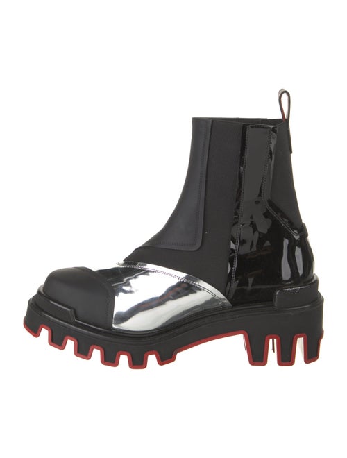 Christian Louboutin x MARVEL Patent Leather Chelsea Boots