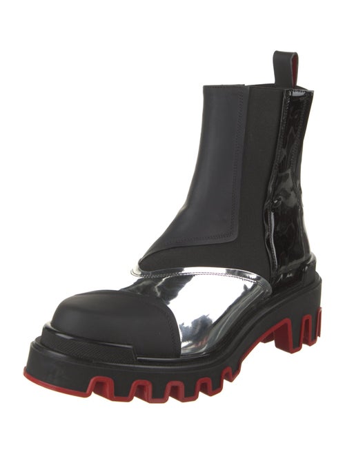 Christian Louboutin x MARVEL Patent Leather Chelsea Boots