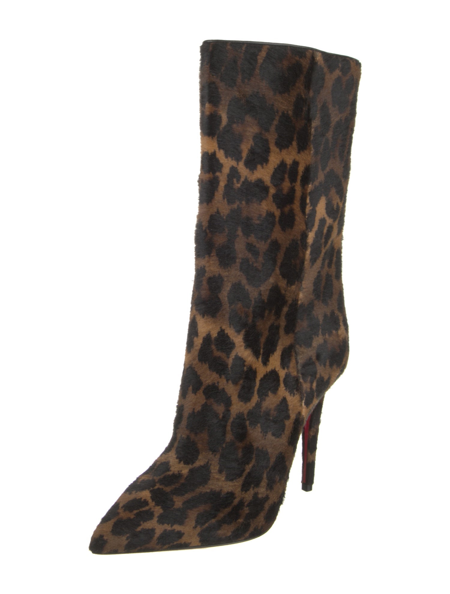 Christian Louboutin Ponyhair Animal Print Boots