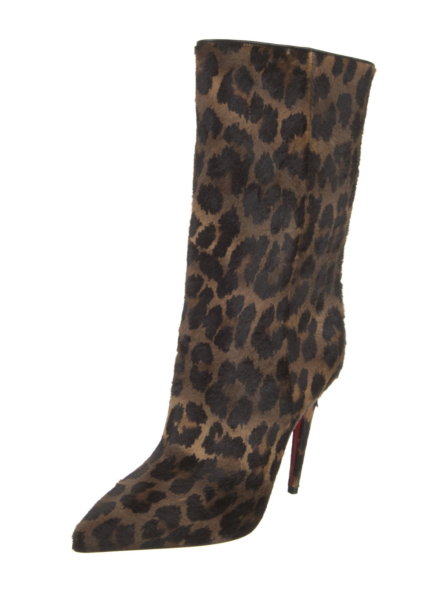 Christian Louboutin Ponyhair Animal Print Boots