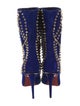 Christian Louboutin Suede Patterned Boots