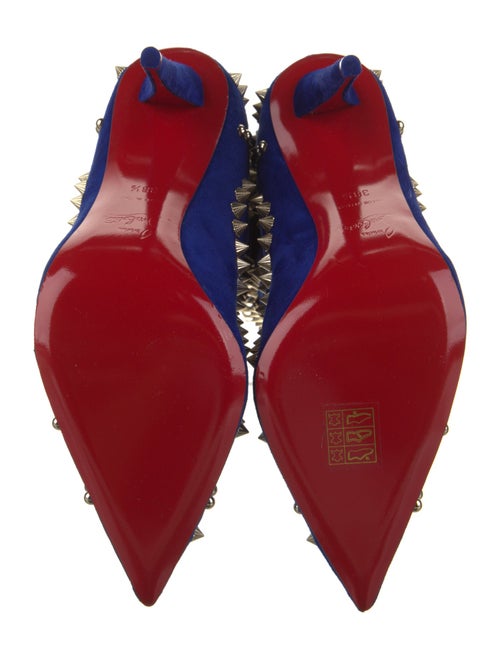 Christian Louboutin Suede Patterned Boots