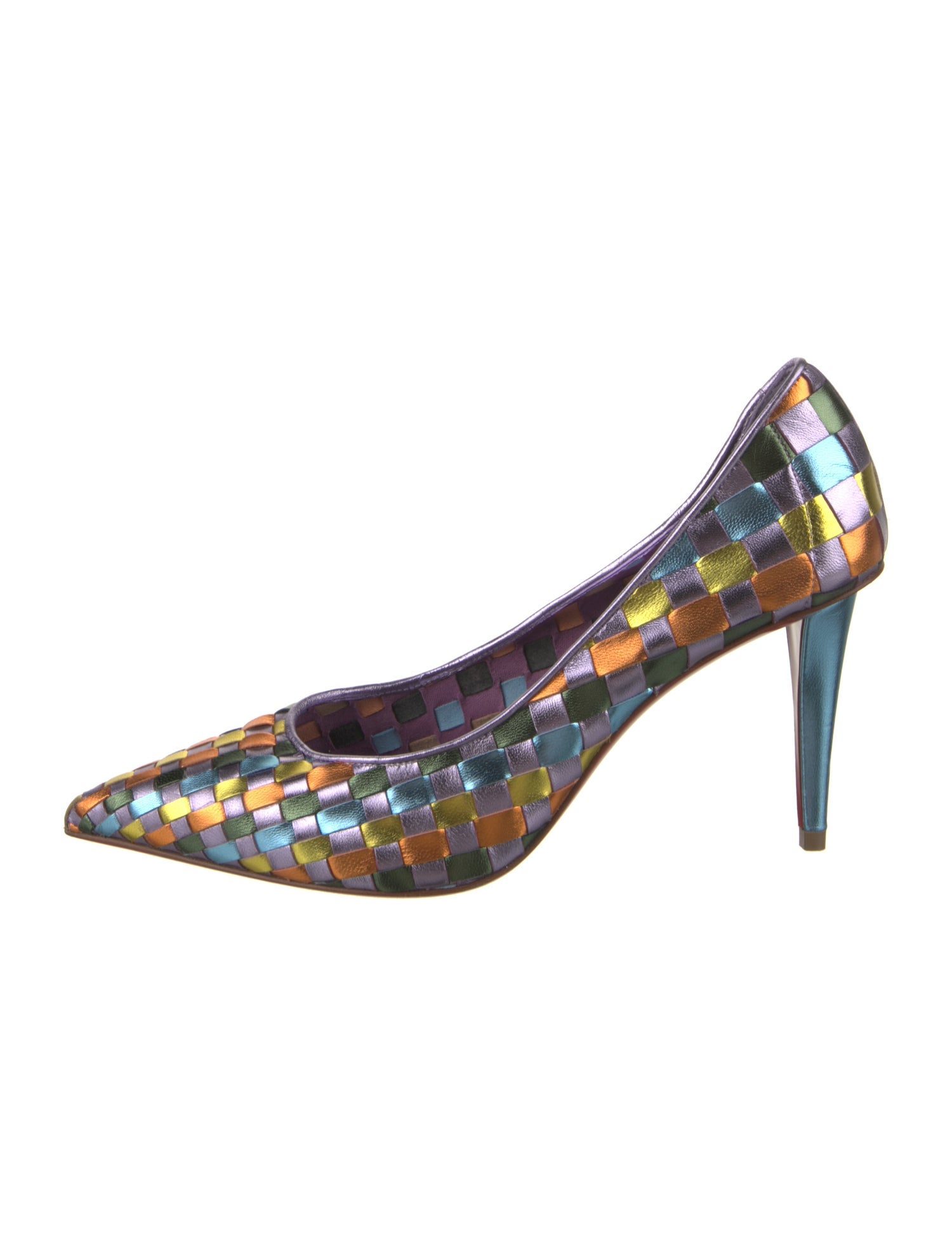 Christian Louboutin Patent Leather Printed Pumps