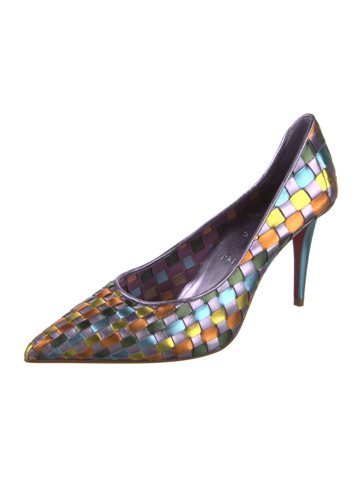 Christian Louboutin Patent Leather Printed Pumps