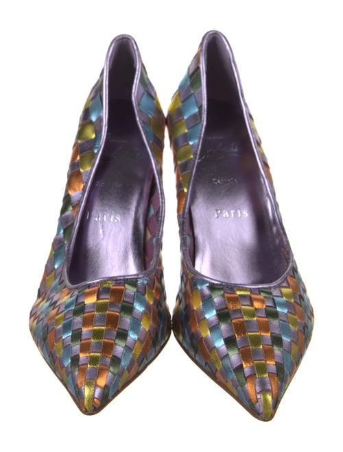 Christian Louboutin Patent Leather Printed Pumps