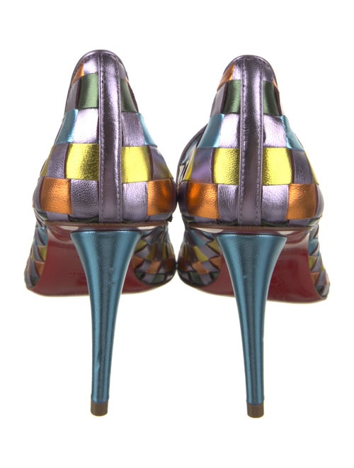 Christian Louboutin Patent Leather Printed Pumps