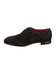 Christian Louboutin Suede Glitter Accents Oxfords