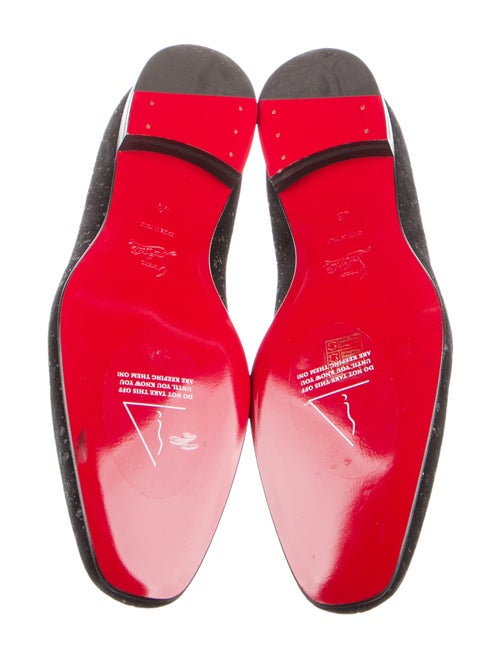 Christian Louboutin Suede Glitter Accents Oxfords