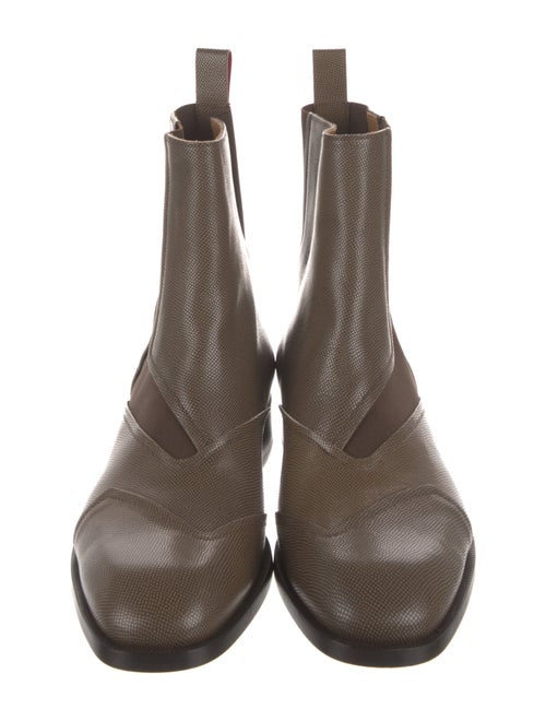 Christian Louboutin Embossed Leather Chelsea Boots